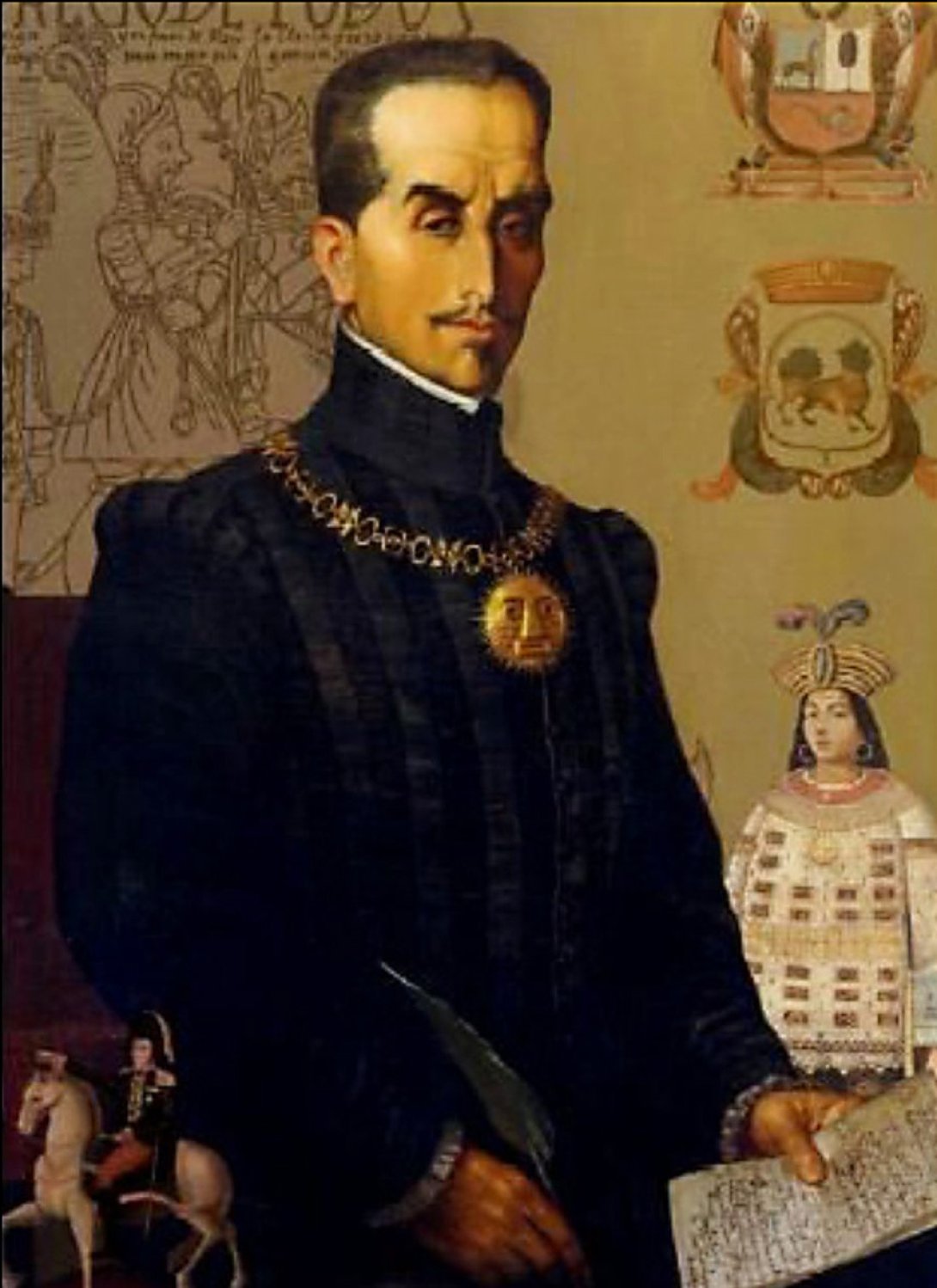 Inca Garcilaso de la Vega (Cuzco, 1539 - Córdoba, 1616). Escritor, historiador y militar peruano.