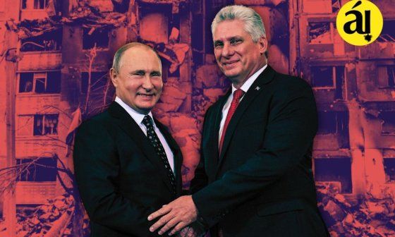 Vladimir Putin y Miguel Díaz-Canel.