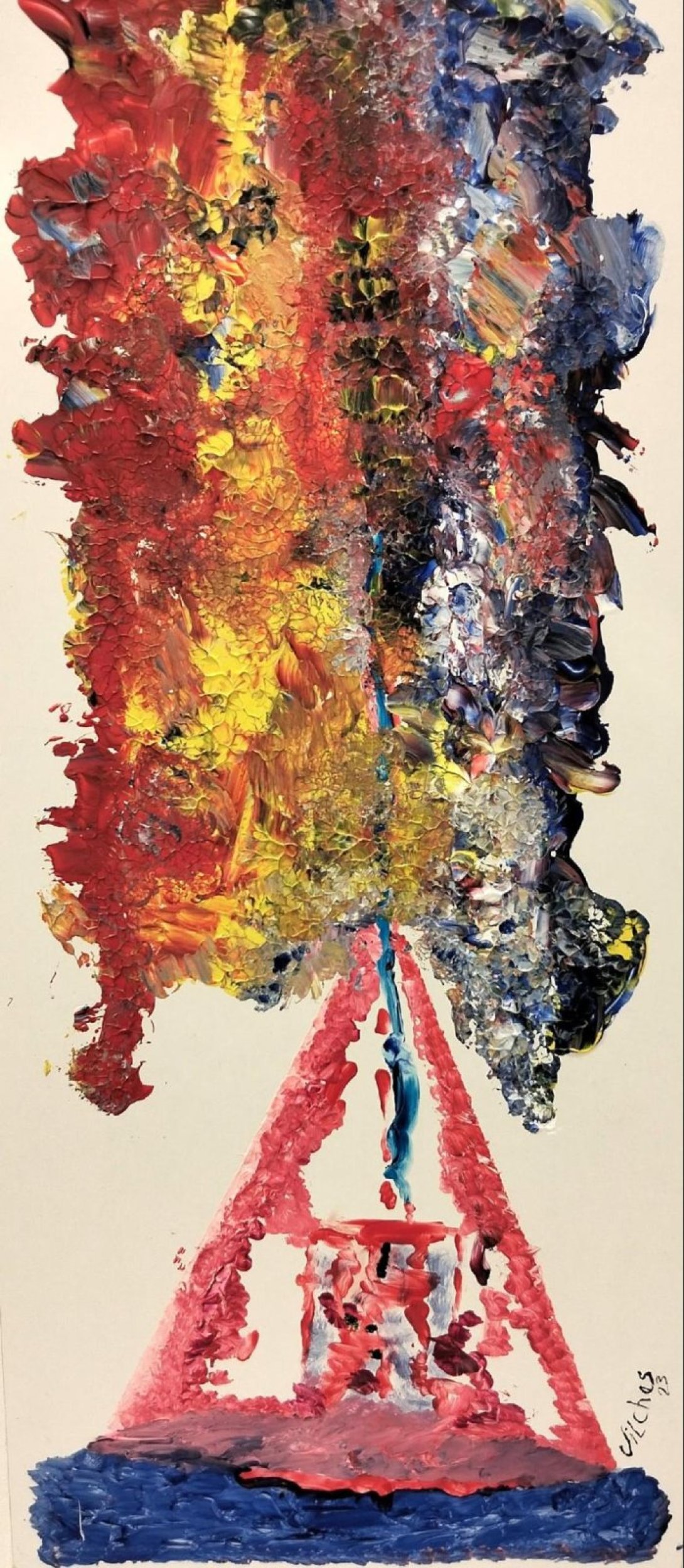 “Ojo de Deux sobre jardín de mis delicias” (detalle), de Rafael Vilches (2024)