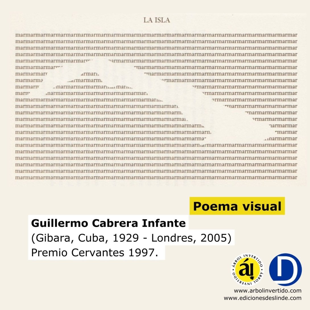 La Isla, poema visual de Guillermo Cabrera Infante