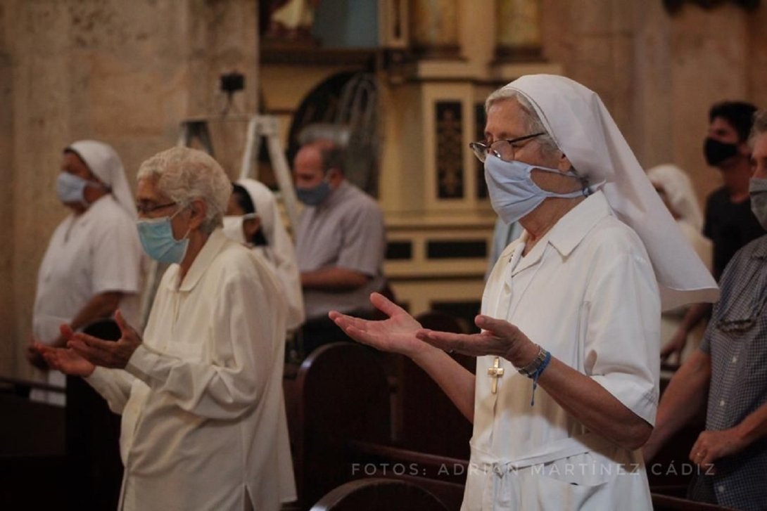 Monjas en basílica caridad Habana oraciones 2