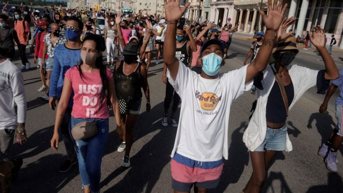 manifestación en Cuba 11J