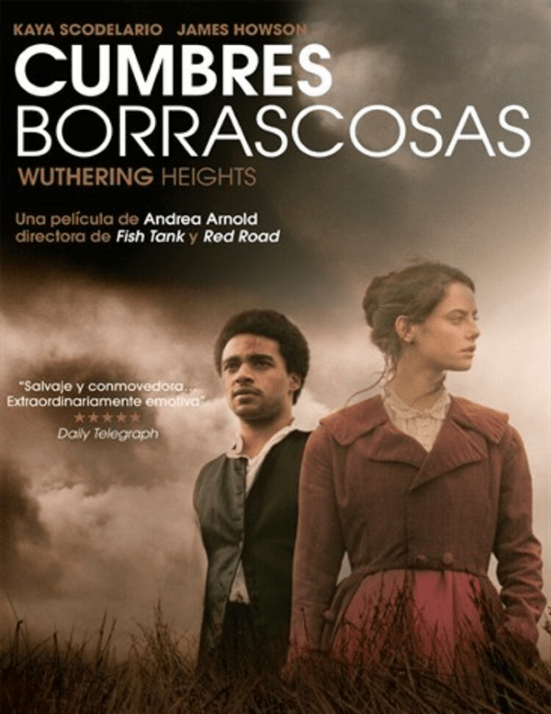 Cartel de la película “Cumbres Borrascosas”, dirigida por Andrea Arnold.