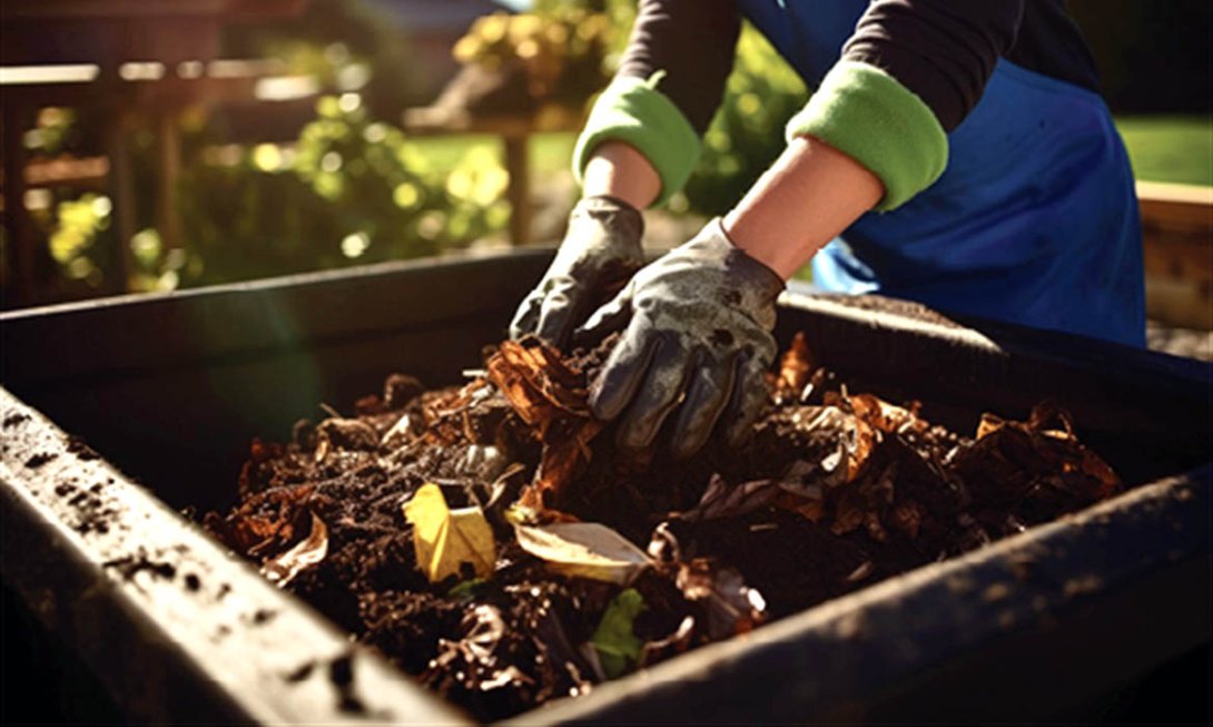 El abono orgánico (compost) restaura la fertilidad del suelo.