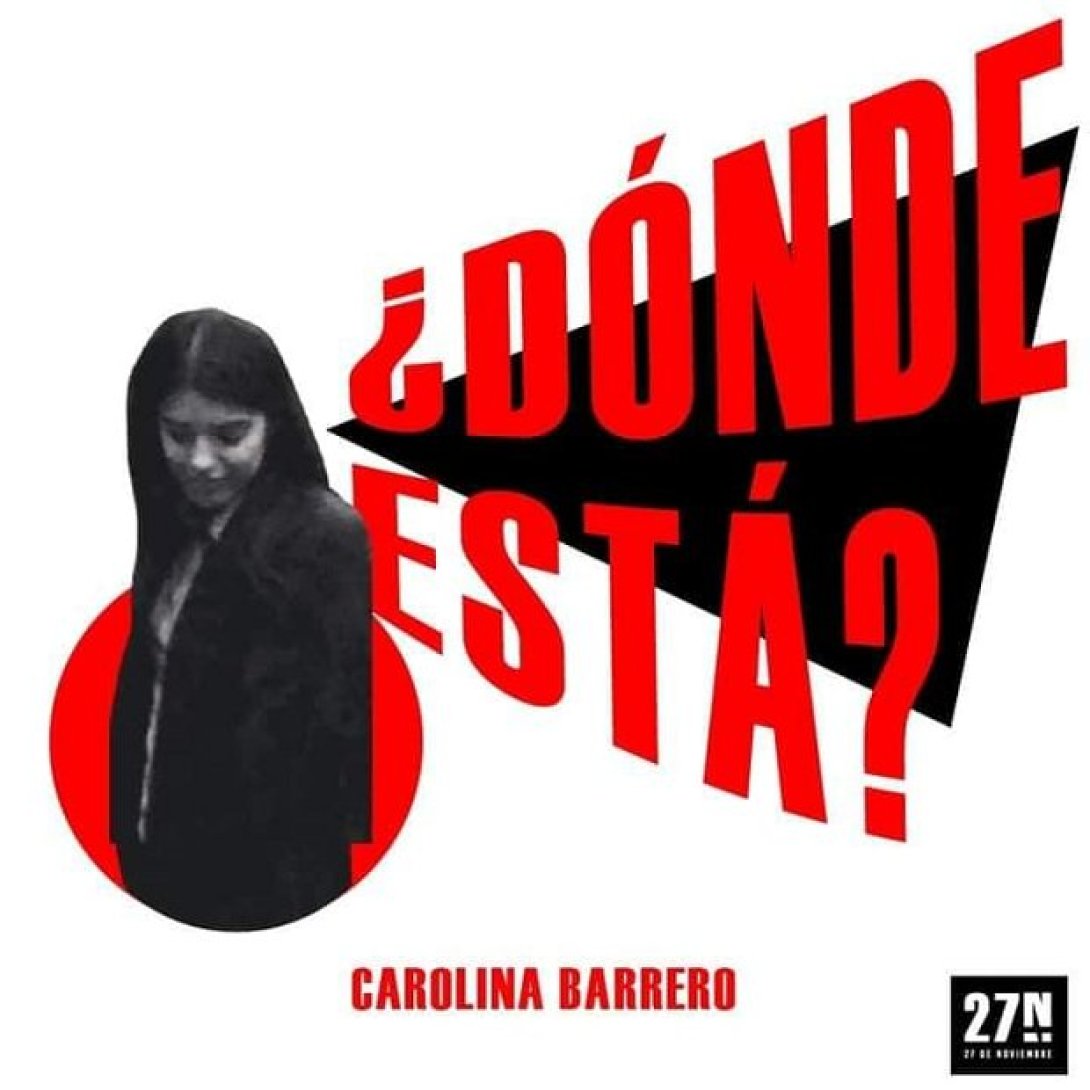 Cartel: ¿Dónde está Carolina Barrero?