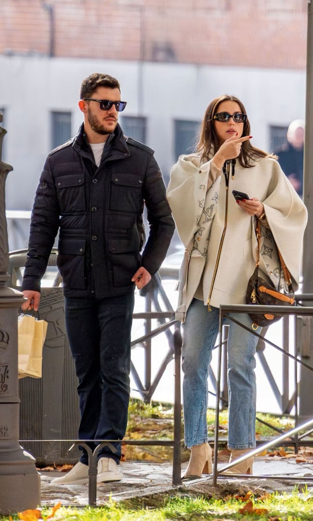 Ana de Armas junto a Manuel Anido Cuesta en Madrid.