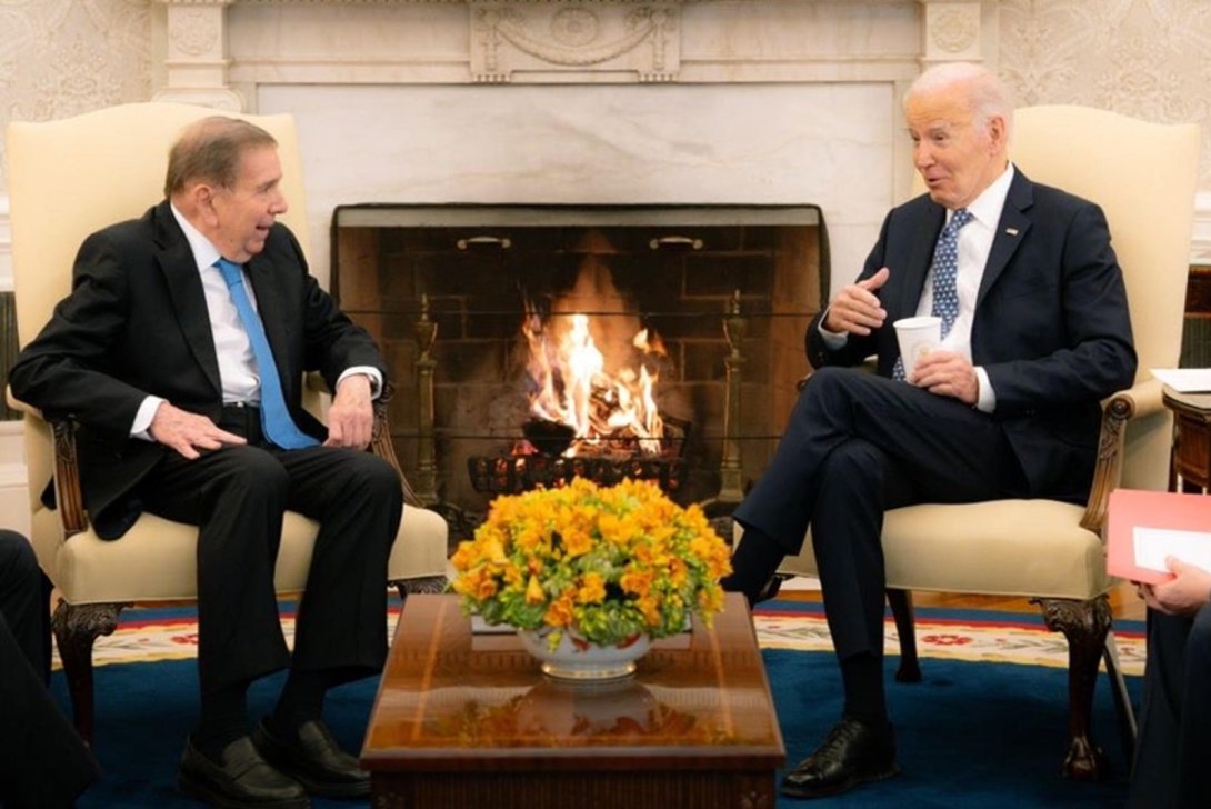 Joe Biden y Edmundo González.