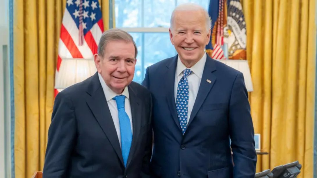 Edmundo González con Joe Biden.