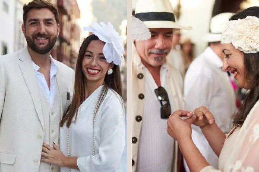 arejas que se casaron en el Carnaval de Los Indianos 2024.