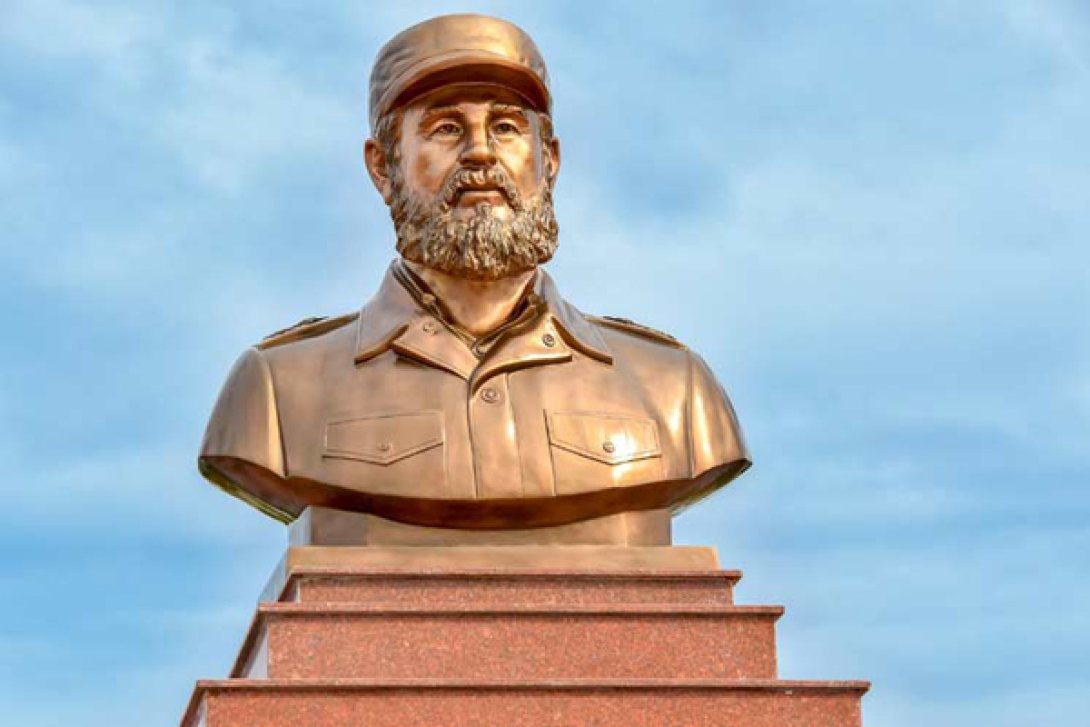 Busto de Fidel en Vietnam.