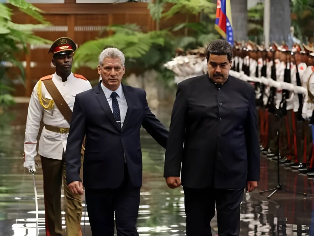 Miguel Díaz-Canel y Nicolás Maduro.