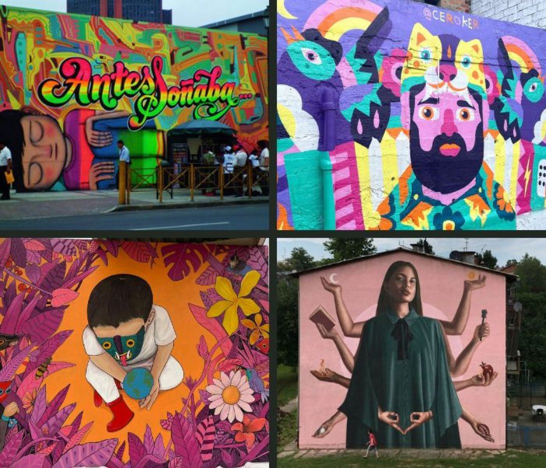 Grafitis de artistas latinoamericanos