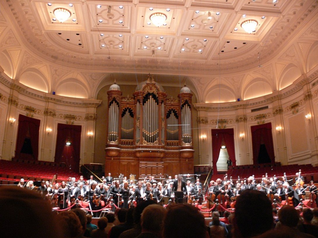 Orquesta del Concertgebouw de Ámsterdam en concierto.