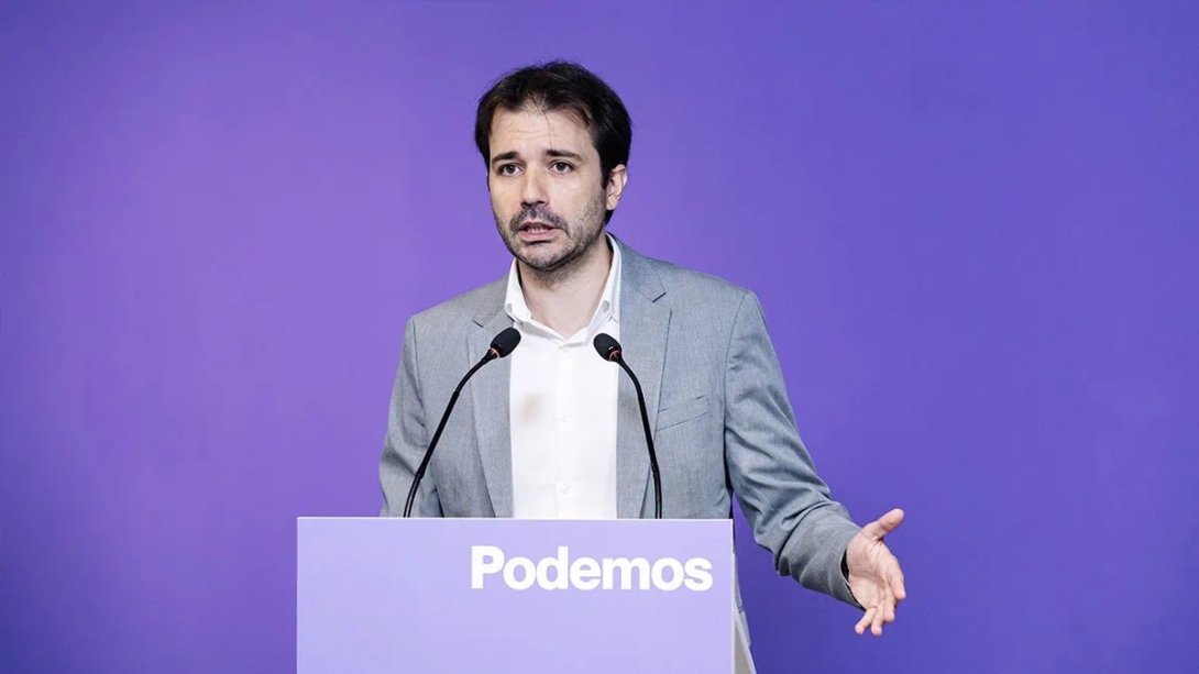 El congresista español Javier Sánchez Serna, del partido Podemos.