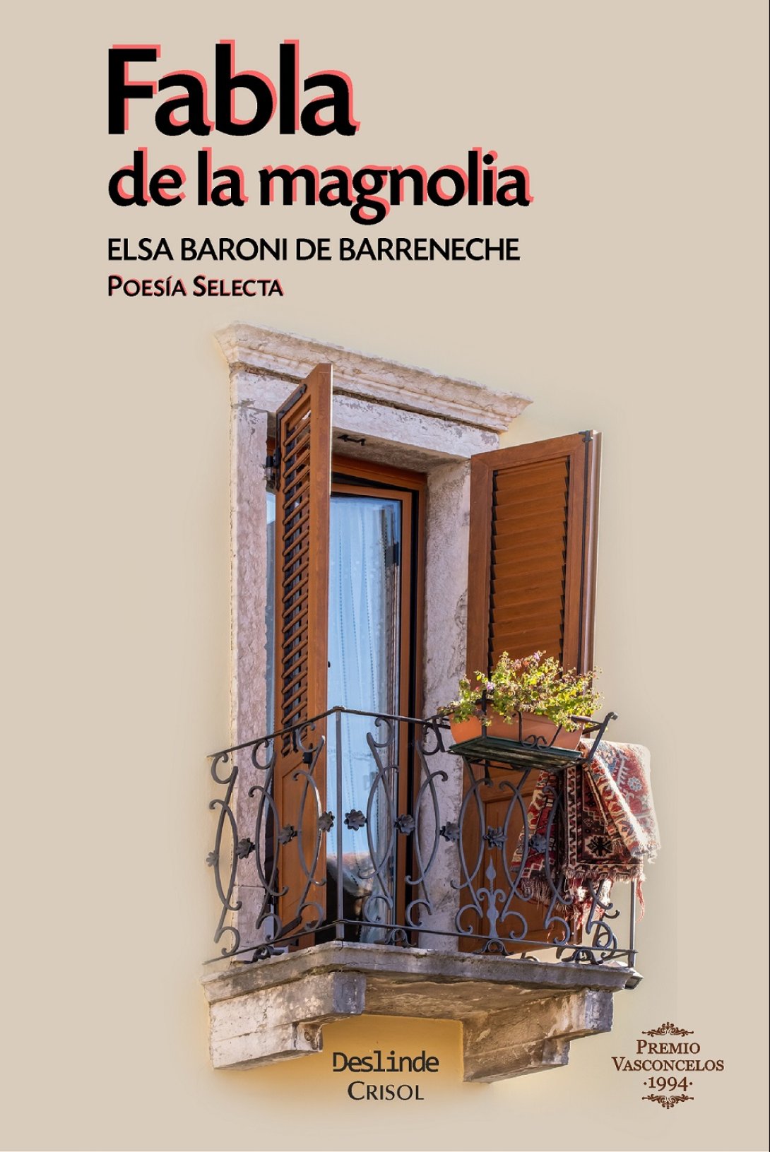 Cubierta libro Deslinde Fabla de la magnolia de Ediciones Deslinde, Madrid, 2021.