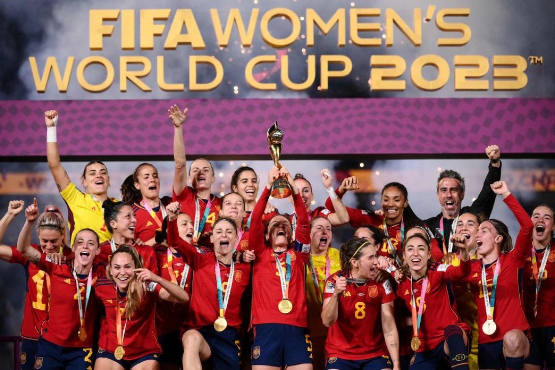 Selección de fútbol femenina de España, campeonas del mundo en 2023.