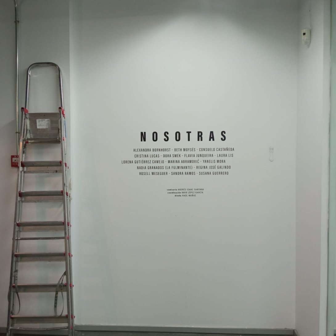 Nombre de los artistas involucrados en la exposición "Nosotras", inaugurada el 12 de septiembre de 2023 en Madrid