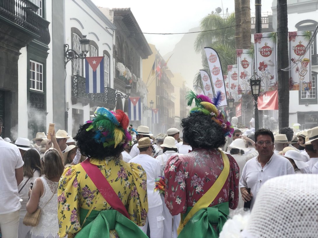 Carnaval de Los Indianos en Santa Cruz de la Palma, Islas Canarias, España.