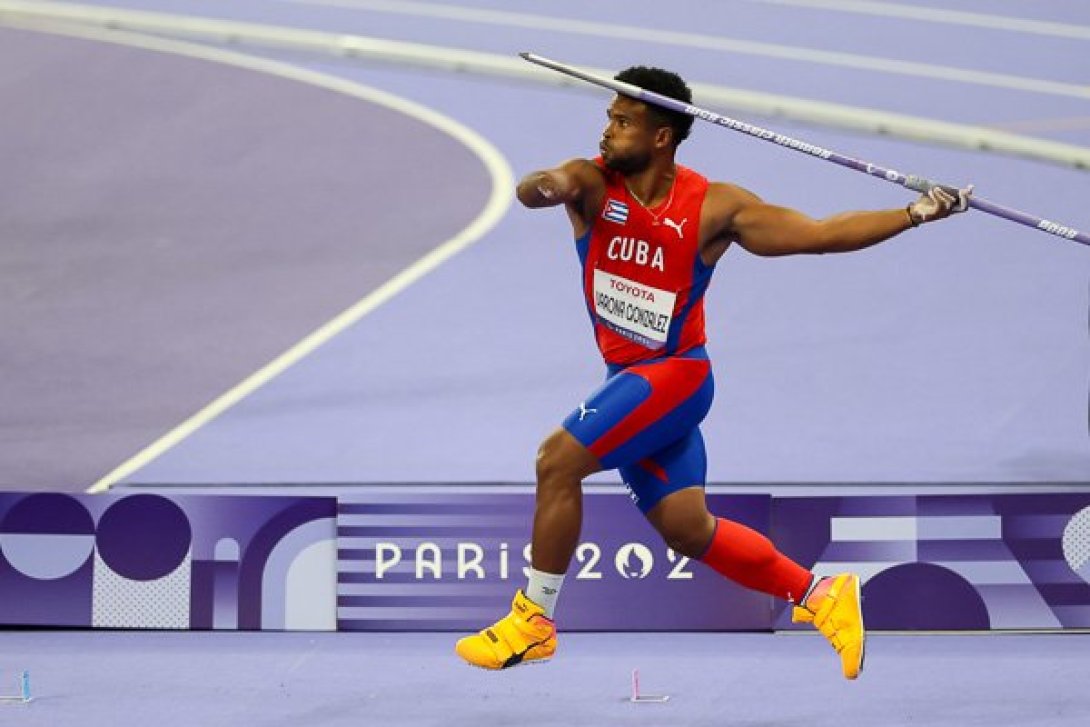 Jabalinista cubano Guillermo Varona, Paralímpicos París 2024.