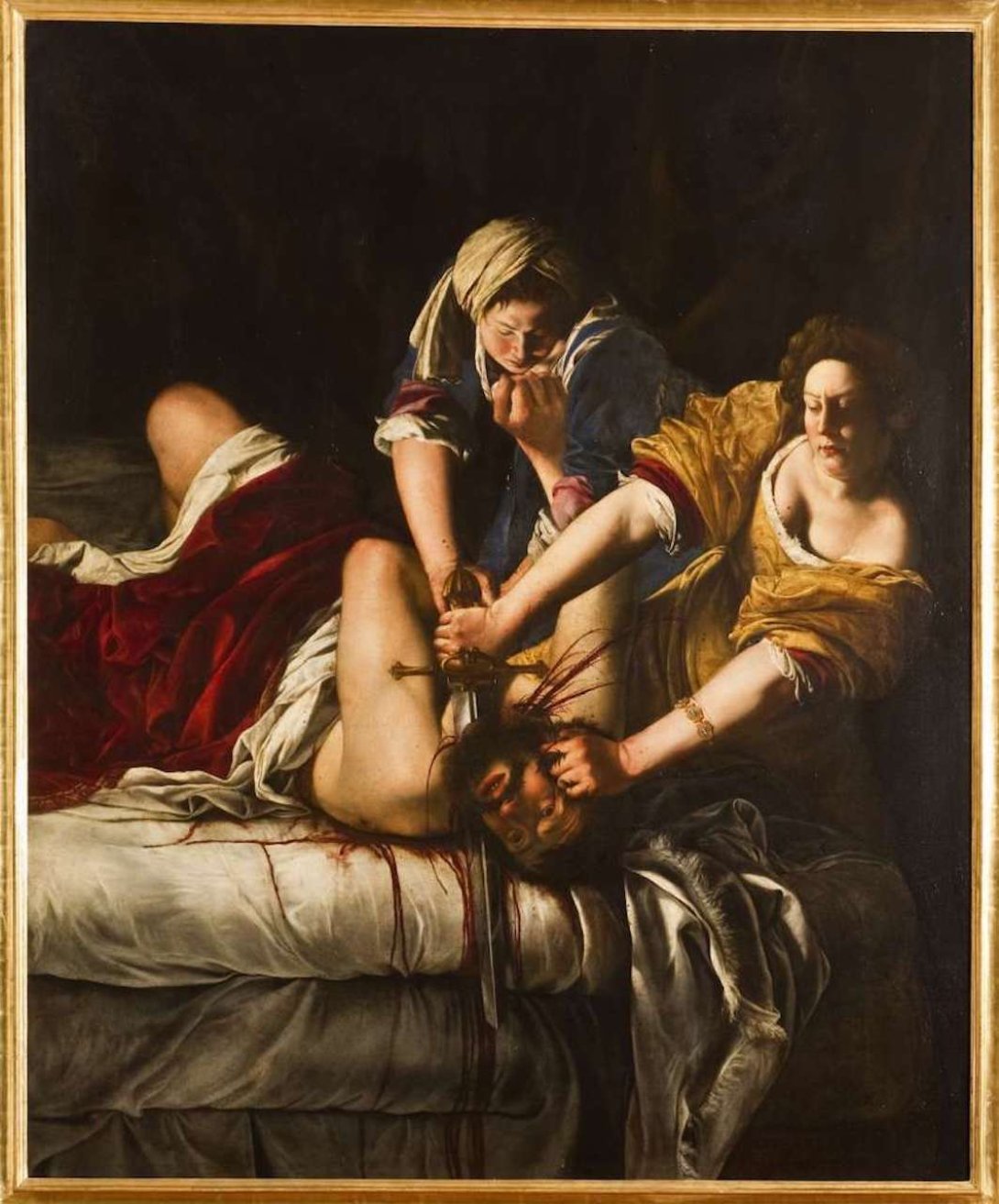 "Judith decapitando a Holofernes", pintura de Artemisia Gentileschi.