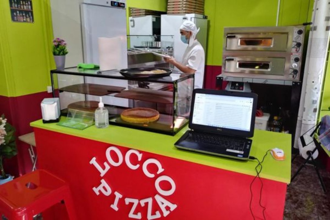 Pizzería cubana LocoPizza, Madrid.