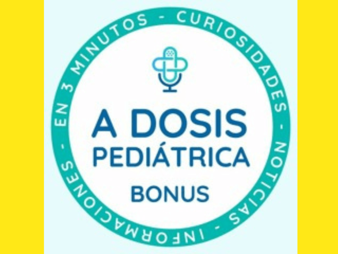 Logo del programa "A dosis pediátrica", del Podcast cubano sobre medicina en Spotify.
