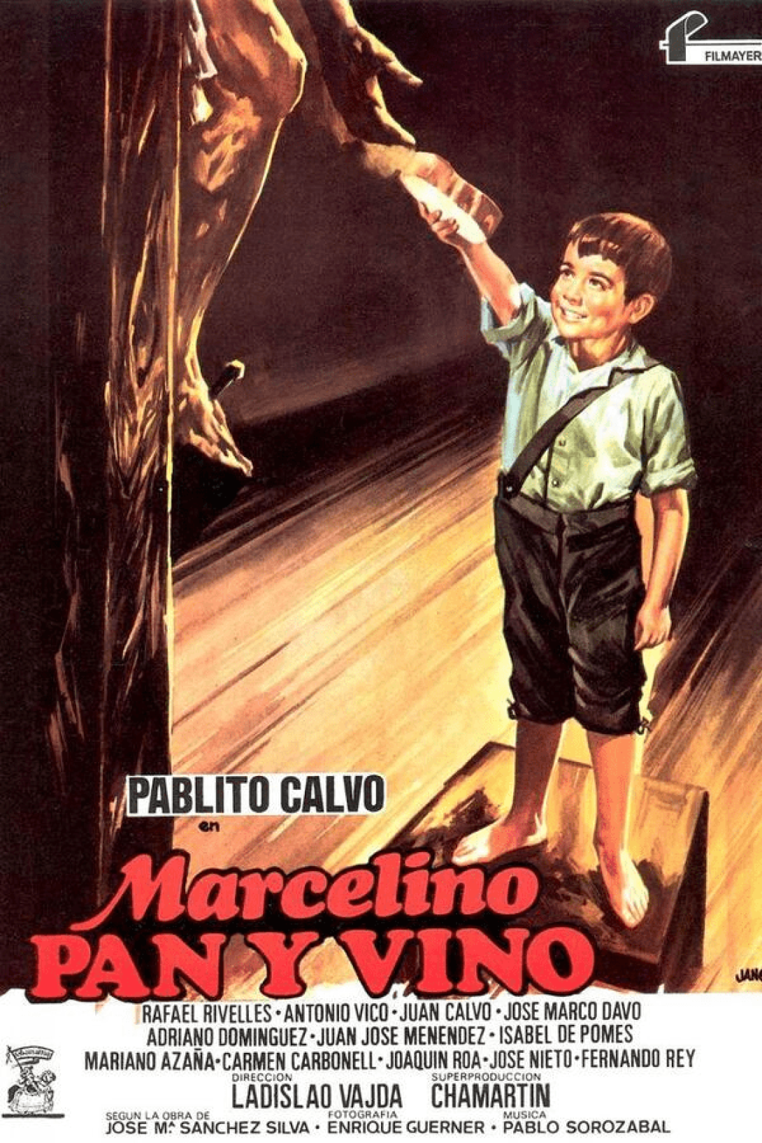 Cartel de la película "Marcelino, pan y vino" (1954).
