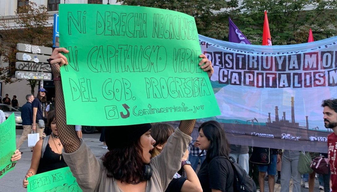 Manifestación ecologista en Madrid durante el 15 de septiembre de 2023
