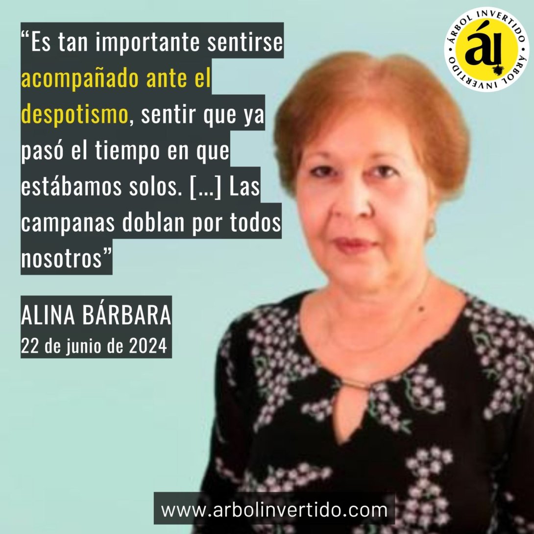 Postal. Alina Bárbara López: "Es tan importante sentirse acompañado ante el despotismo"