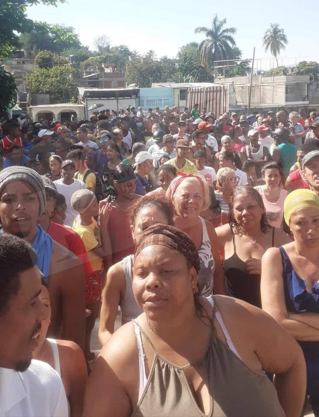 Protestas en Santiago de Cuba.