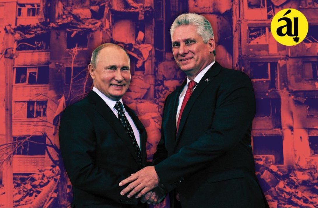 Vladimir Putin y Miguel Díaz-Canel.