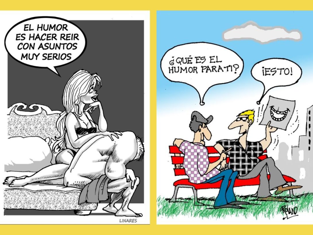 Viñetas realizadas por humoristas gráficos del suplemento Melaíto para investigación del autor sobre la representación social en Cuba del humor como constructo.