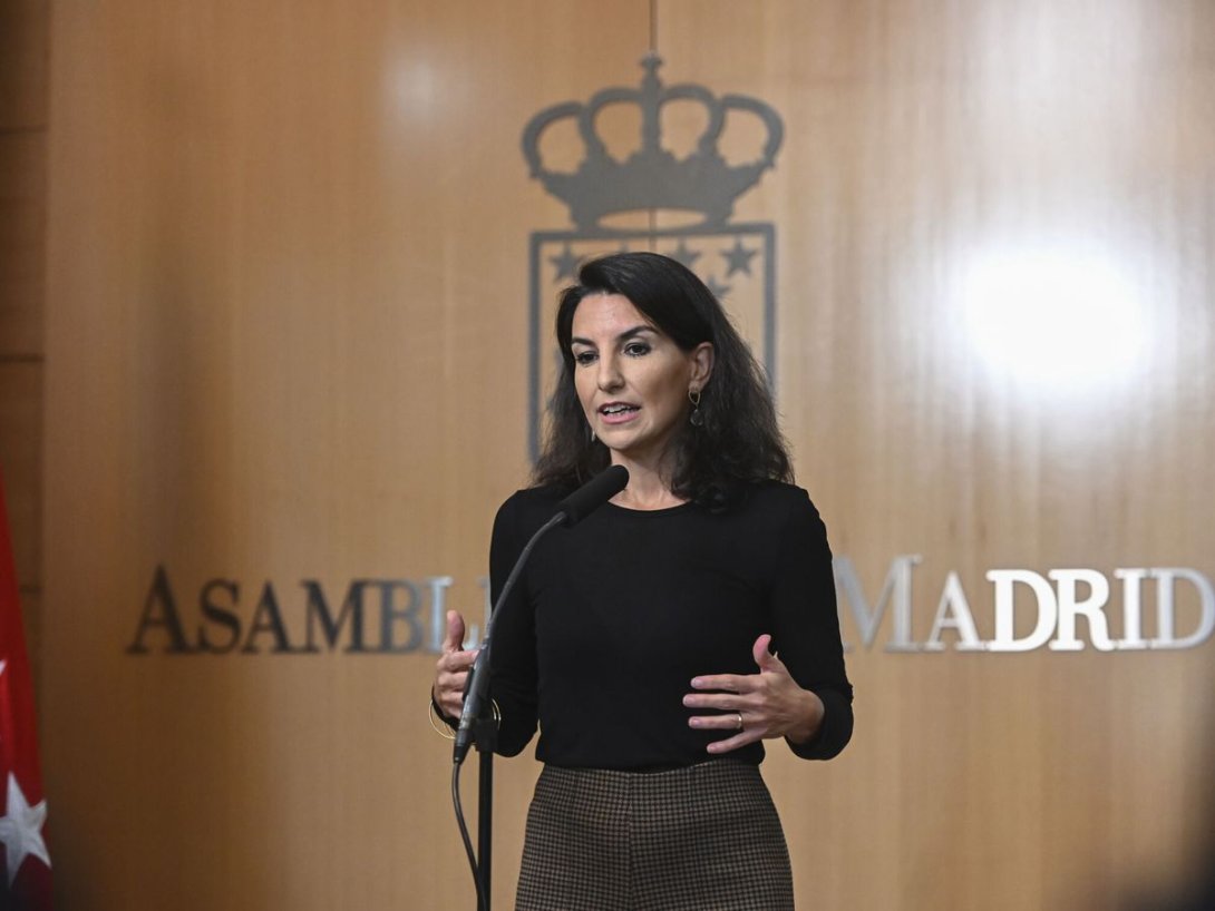 Rocío Monasterio, portavoz de Vox ante la Asamblea de Madrid.