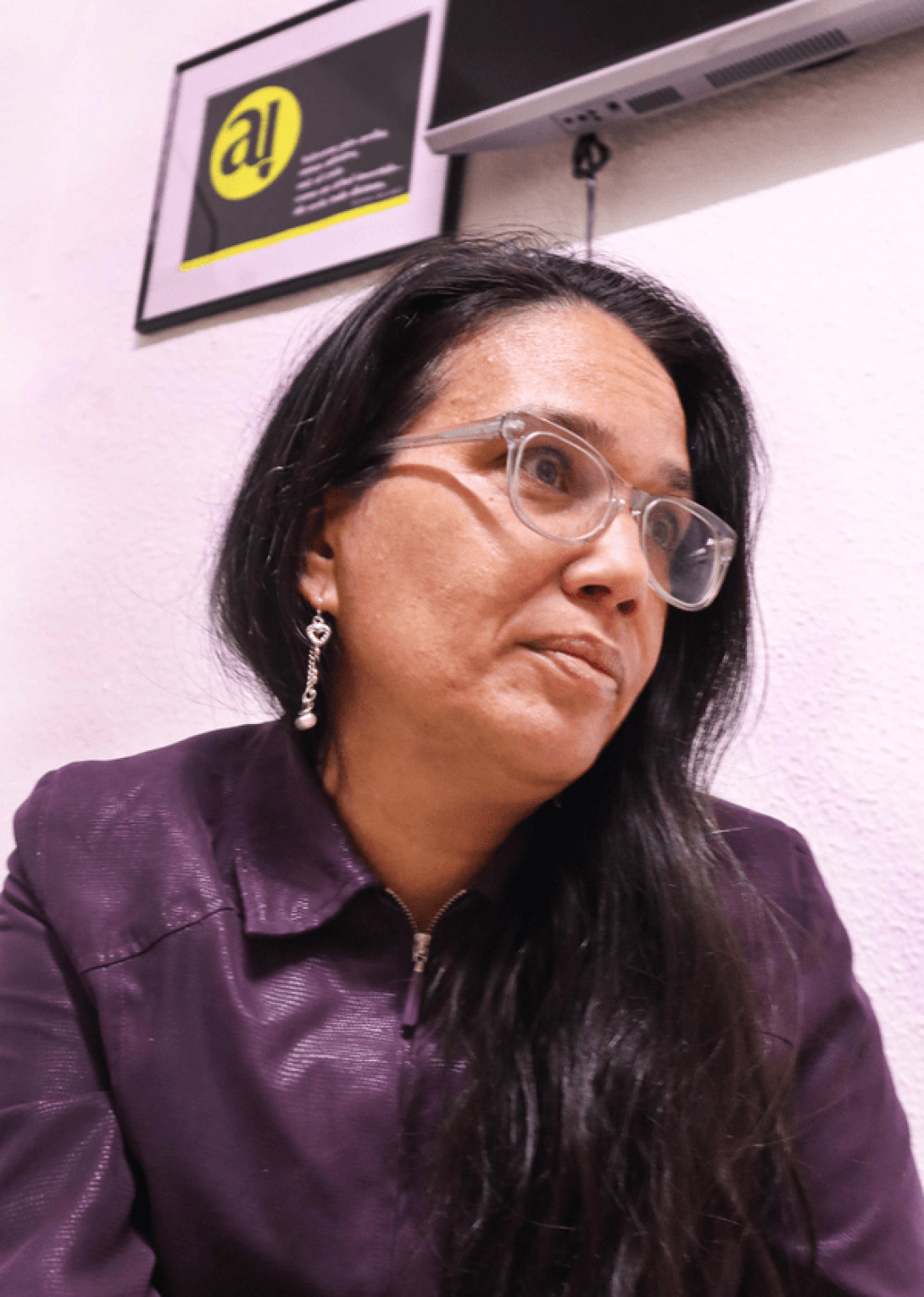 Retrato de la periodista cubana Luz Escobar.