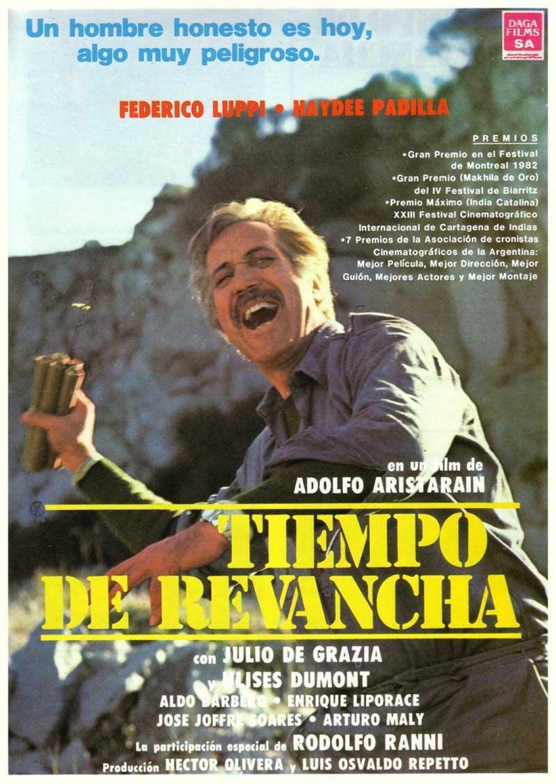 Cartel de la película "Tiempo de revancha", de Adolfo Aristarain.