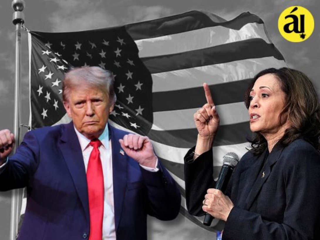 Donald Trump y Kamala Harris, candidatos presidenciales a las elecciones de 2024 en Estados Unidos.