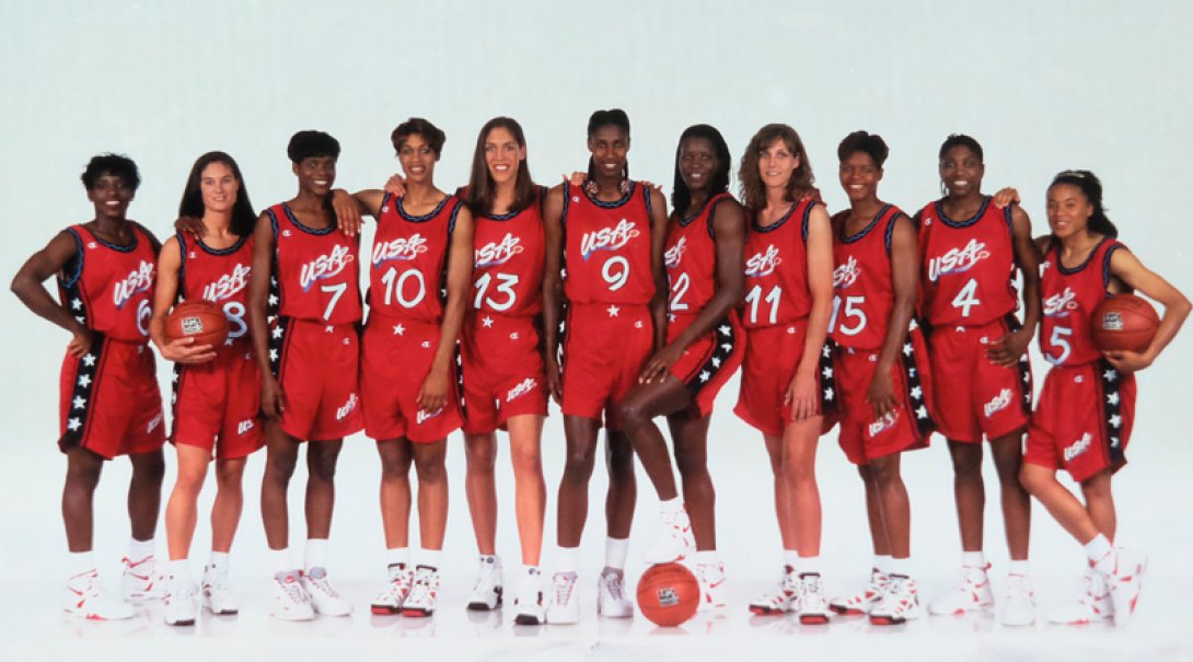 Equipo de baloncesto de EEUU en 1996.