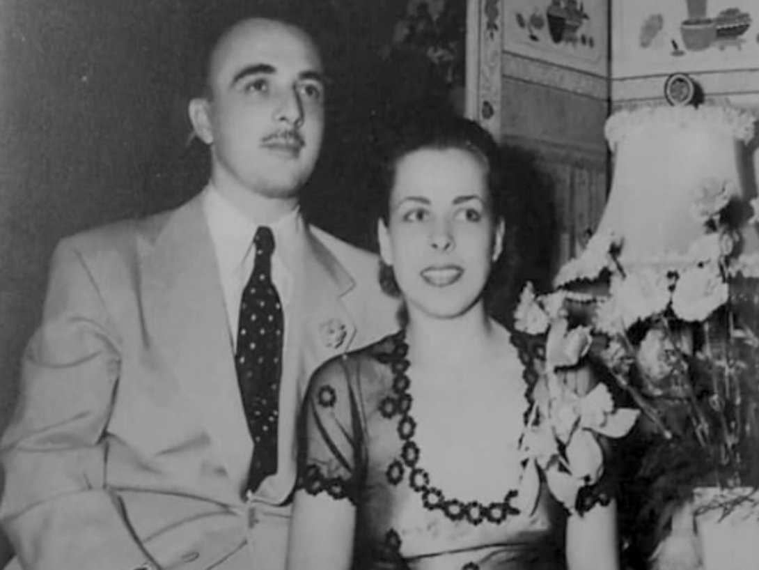 Naty Revuelta y su esposo, el doctor Orlando Fernández. 