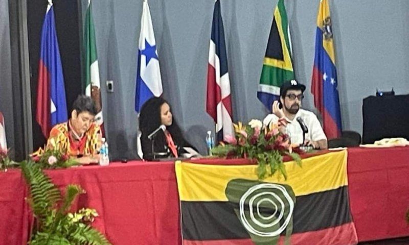 Mabel Cuesta, Dachelys Valdés y Carlos Manuel Álvarez en la Cumbre Afro 2024.