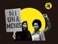 Mujeres con un cartel que dice "Ni una menos", feminismo violencia de género