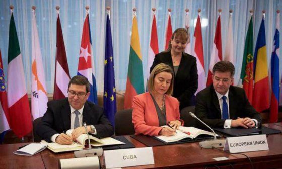 Cuba y la Unión Europea suscriben Acuerdo de Diálogo Político y Cooperación.