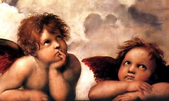 Dos ángeles niños