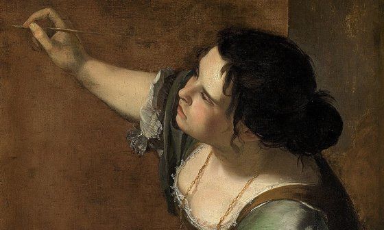 Autorretrato de la pintora Artemisia Gentileschi.