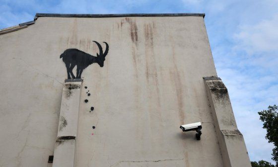 Obra stencil de Banksy.