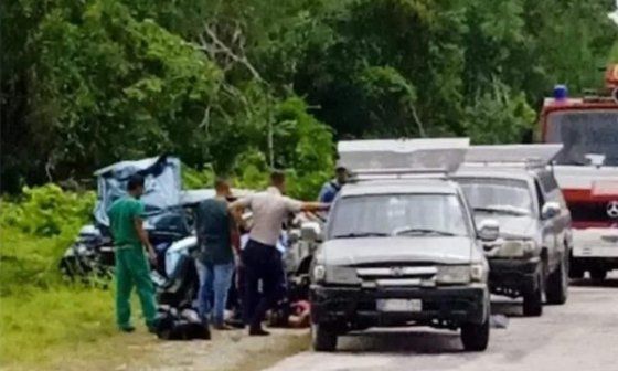 Accidente de tránsito en Camagüey, del 5 de julio de 2024.