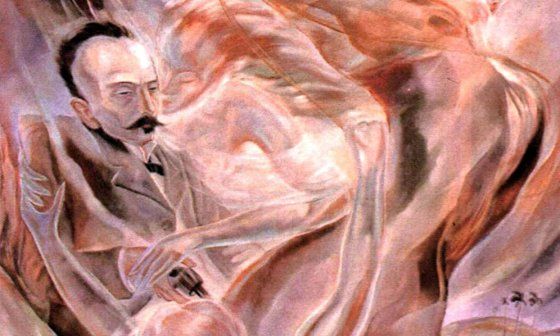 Carlos Enríquez: "Muerte en Dos Ríos" (1952), detalle.