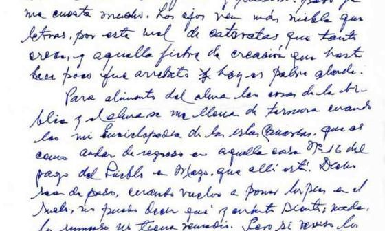 Manuscrito, carta de Modesto San Gil