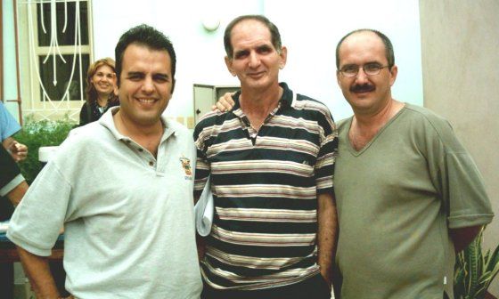 Escritores Jesús David Curbelo, Félix Sánchez y Francis Sánchez