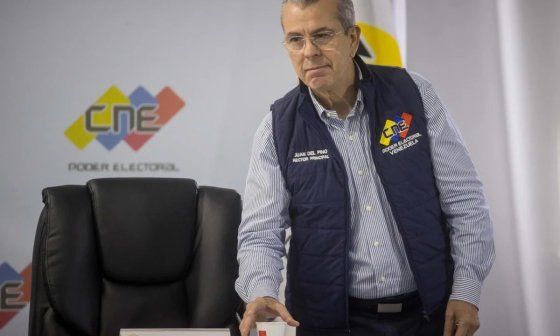 El rector del Consejo Nacional Electoral de Venezuela, Juan Carlos Delpino Boscán.