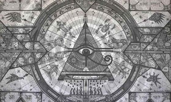 El ojo de los cien mil dioses, cuadro de Elías Henoc Permut.